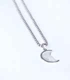 Half Moon Silver Necklace