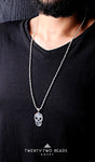 Skull pendant necklace.