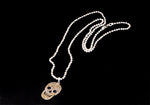 Skull pendant necklace.