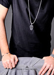 Skull pendant necklace.