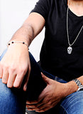 Skull pendant necklace.
