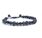 Matt onyx with zircon Bracelet