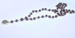 Garnet with lava Necklace