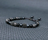 Matt onyx with zircon Bracelet
