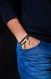 Matt onyx with zircon Bracelet
