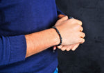 Matt onyx with zircon Bracelet