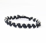 Pure onyx with 925 silver balls.