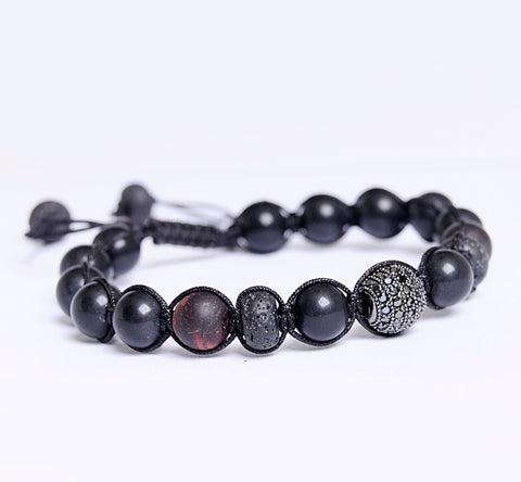 The Mixed Onyx, Lava, Tiger Stones Bracelet.