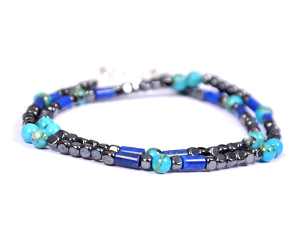 Double layer Turquoise Shade Bracelet
