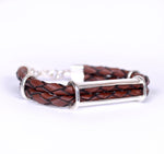Double layer brown Napa Leather Bracelet.